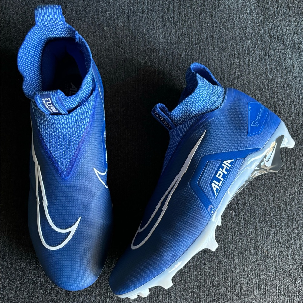 Nike Alpha Menace Elite 3 Royal Blue Football Cleats Size 12.5